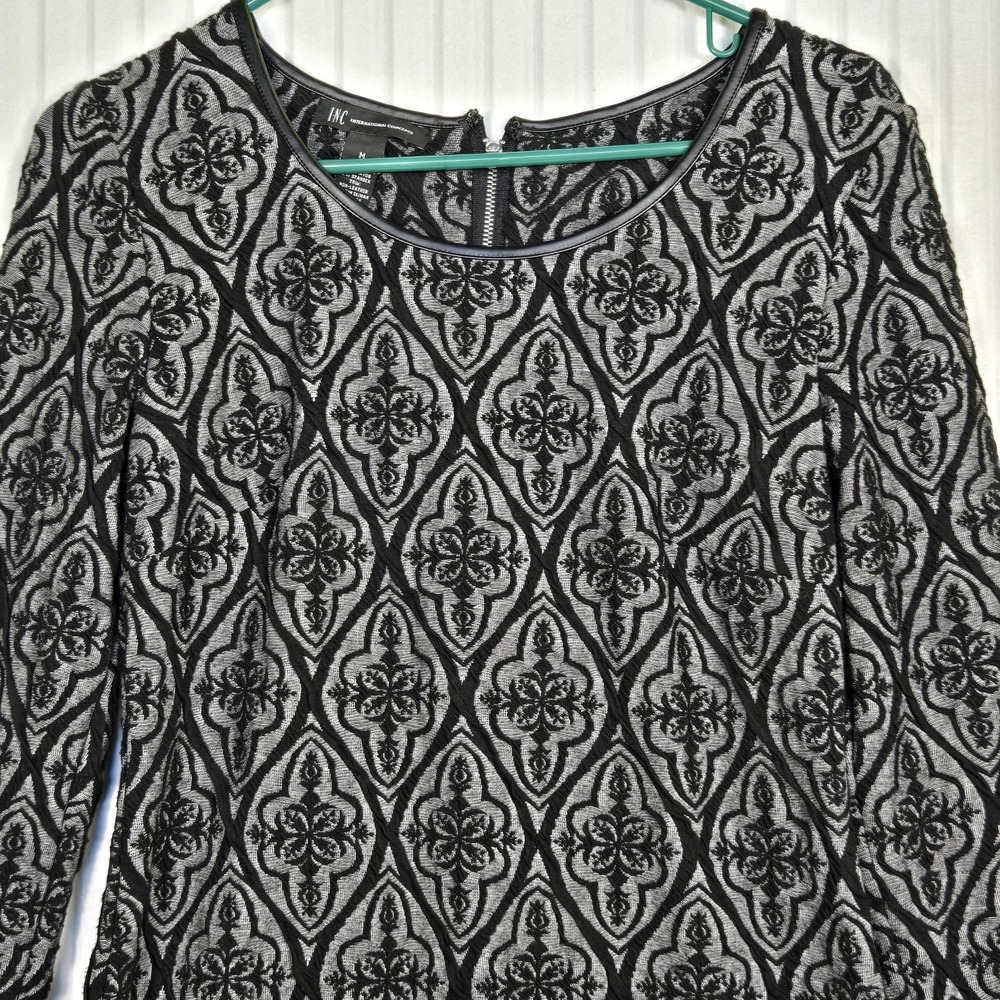 INC International Concepts Womens‎ Dress Sz M Black Lace - Picture 4 of 8